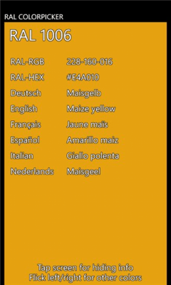 Скриншот приложения Ral Colorpicker - №2