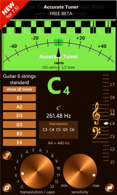 Скриншот приложения Accurate Tuner Beta - №2