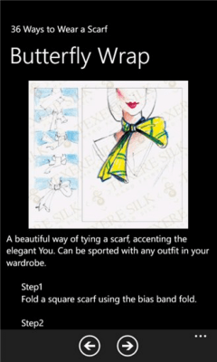 Скриншот приложения 36 Ways to Wear a Scarf - №2