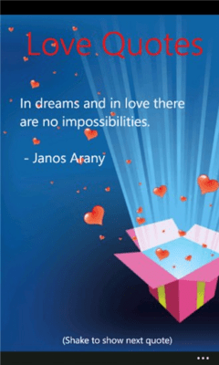 Скриншот приложения Love Quotes - №2