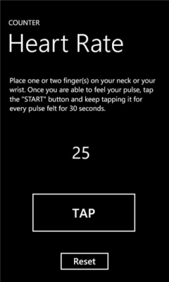Скриншот приложения Heart Rate Counter - №2