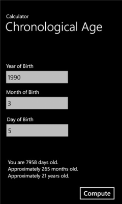 Скриншот приложения Age Calculator - №2