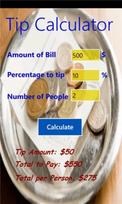 Скриншот приложения Tip Calculator - №1