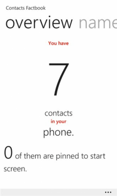 Скриншот приложения Contacts Factbook - №2