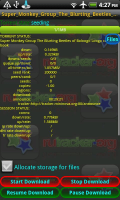 Скриншот приложения Rutracker Downloader - №2