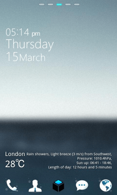 Скриншот приложения GlassBox GO Locker Theme - №2