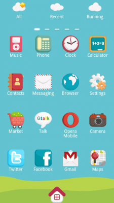 Скриншот приложения Mini.Trai Theme GO Launcher Ex - №2