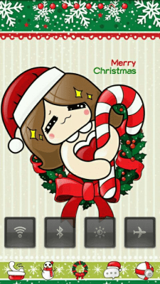 Скриншот приложения Happyxmas Theme GO Launcher EX - №2