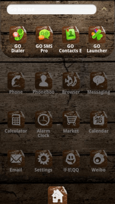 Скриншот приложения ZT Wood Theme GO Launcher EX - №2