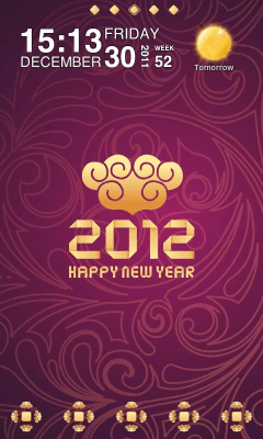 Скриншот приложения NewYear V Theme GO Launcher EX - №1