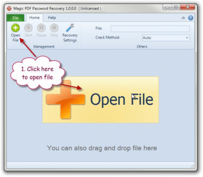 Скриншот приложения Magic PDF Password Recovery - №2