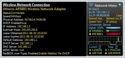 Скриншот приложения Network Meter - №1