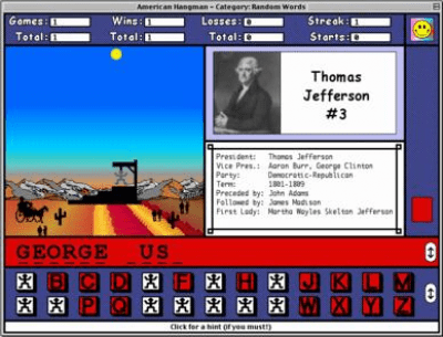 Скриншот приложения American Hangman - Presidents and States - №2