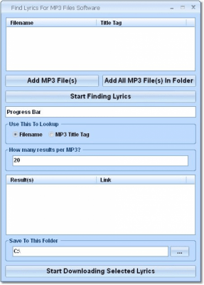 Скриншот приложения Find Lyrics For MP3 Files - №1
