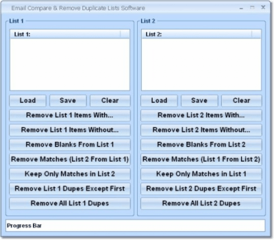 Скриншот приложения Email Compare & Remove Duplicate Lists - №1