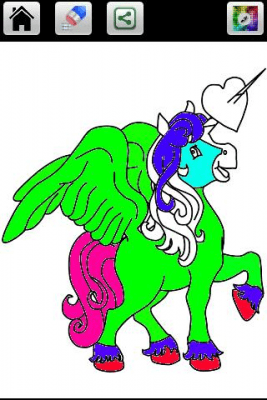 Скриншот приложения Unicorn Color pages - №2
