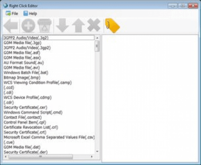 Скриншот приложения Right Click Editor Portable - №1