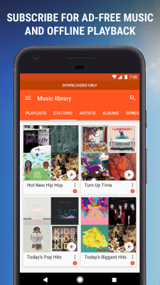 Скриншот приложения Google Play Музыка - №2