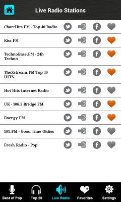 Скриншот приложения Internet Radio & Video Songs - №2