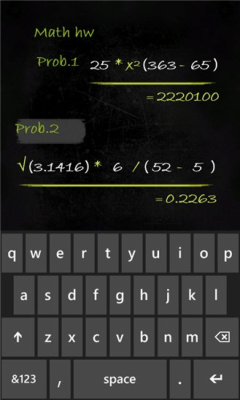 Скриншот приложения Smartboard Calculator Free - №1