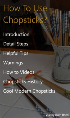 Скриншот приложения How to Use Chopsticks - №1