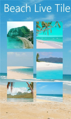 Скриншот приложения Beach Live Tiles - №2