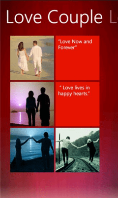 Скриншот приложения Love Quotes Tiles - №2