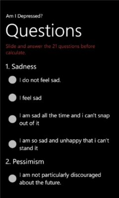 Скриншот приложения Am I Depressed - №2