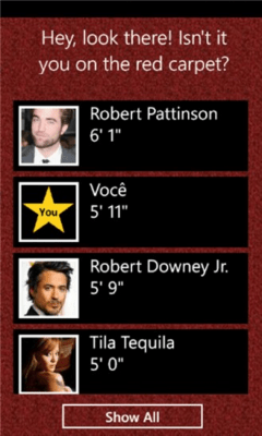 Скриншот приложения My Hollywood Height - №2