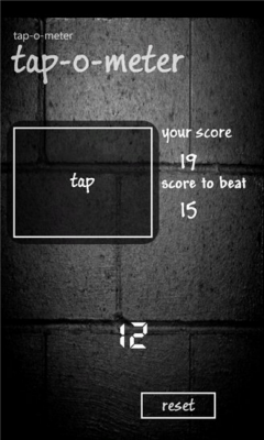 Скриншот приложения tap-o-meter - №2