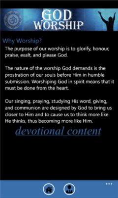 Скриншот приложения Worship Of God - №2