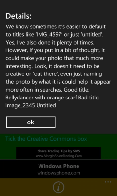 Скриншот приложения FlickrTips and Tricks - №2