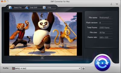 Скриншот приложения SWF Converter for Mac - №2