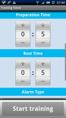 Скриншот приложения Training Timer - №2