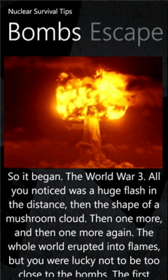 Скриншот приложения Nuclear Survival Tips - №2