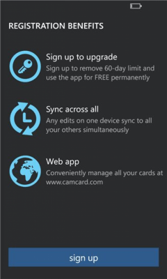 Скриншот приложения CamCard - №2