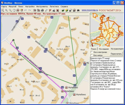 Скриншот приложения Карта Москвы MosMap - №1