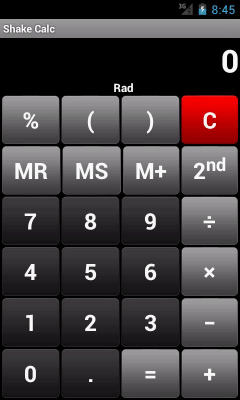 Скриншот приложения Shake Calc - Calculator - №2