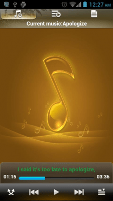 Скриншот приложения Sparkle Music Player - №2