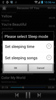 Скриншот приложения Timer Music Player - №2