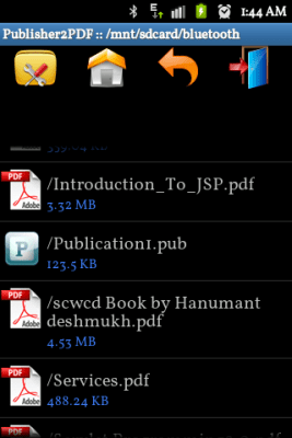 Скриншот приложения Publisher to PDF Converter - №2