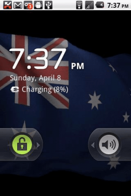 Скриншот приложения Australia Flag Live Wallpaper - №2