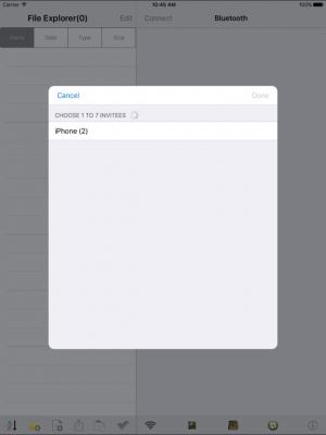 Скриншот приложения Bluetooth U(Share files and Photo Library) - №2