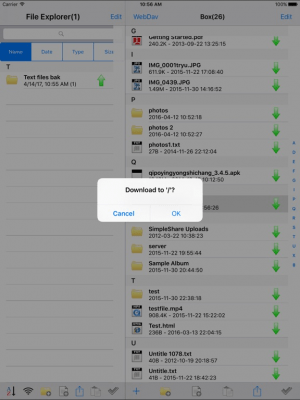 Скриншот приложения My WebDAV - №2