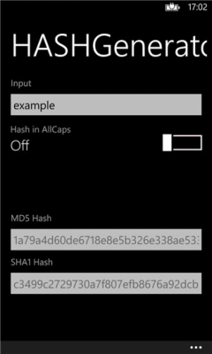 Скриншот приложения HashGenerator - №2