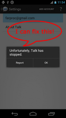 Скриншот приложения GTalk IS Fix (ROOT) - №2