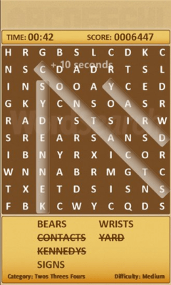 Скриншот приложения Word Search - №2