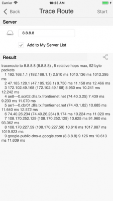 Скриншот приложения iNetTools - №2