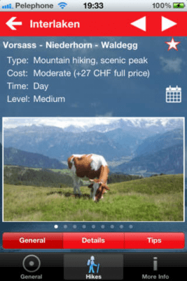 Скриншот приложения Swiss Hiking - №2