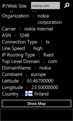 Скриншот приложения IP Lookup - №2